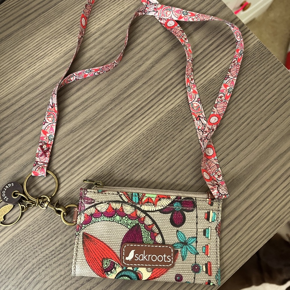 Sak SakRoots Lanyard with ID Holder & Keychain